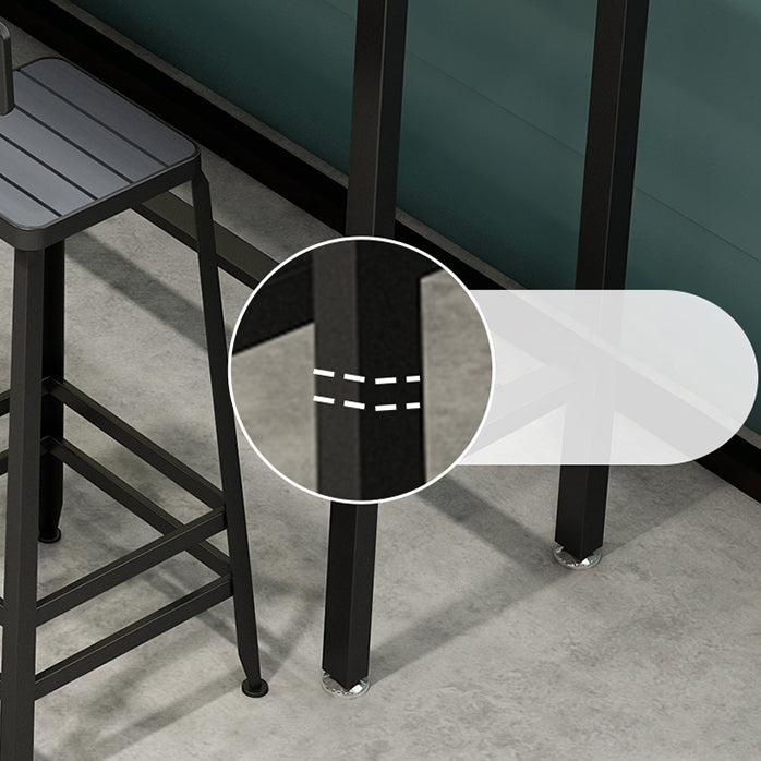 Industrial 1/5/9 Pieces Bar Table Set Wood Counter Table with High Stools for Bar Clearhalo 'Bar Furniture' 'furn' 'furn_home_bar_bar_sets' 'Furniture' 'Home Bars & Bar Sets' 'home_bar_bar_sets' 'Kitchen & Dining Furniture' 6912453