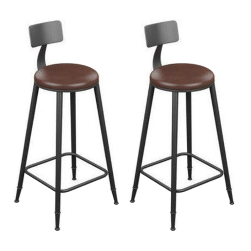 Industrial Bar Table Set 1/2/7 Pcs Solid Wood and Metal Bar Table and Stools Black 30"H Stools (Set of 2) Clearhalo 'Bar Furniture' 'furn' 'furn_home_bar_bar_sets' 'Furniture' 'Home Bars & Bar Sets' 'home_bar_bar_sets' 'Kitchen & Dining Furniture' 6912465
