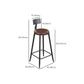 Industrial Bar Table Set 1/2/7 Pcs Solid Wood and Metal Bar Table and Stools Clearhalo 'Bar Furniture' 'furn' 'furn_home_bar_bar_sets' 'Furniture' 'Home Bars & Bar Sets' 'home_bar_bar_sets' 'Kitchen & Dining Furniture' 6912475