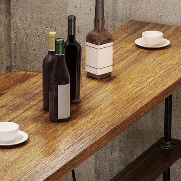 1/4/7 Pieces Counter Height Pub Set Industrial Wood Counter Set Clearhalo 'Bar Furniture' 'furn' 'furn_home_bar_bar_sets' 'Furniture' 'Home Bars & Bar Sets' 'home_bar_bar_sets' 'Kitchen & Dining Furniture' 6912510