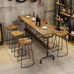 1/4/7 Pieces Counter Height Pub Set Industrial Wood Counter Set Clearhalo 'Bar Furniture' 'furn' 'furn_home_bar_bar_sets' 'Furniture' 'Home Bars & Bar Sets' 'home_bar_bar_sets' 'Kitchen & Dining Furniture' 6912515