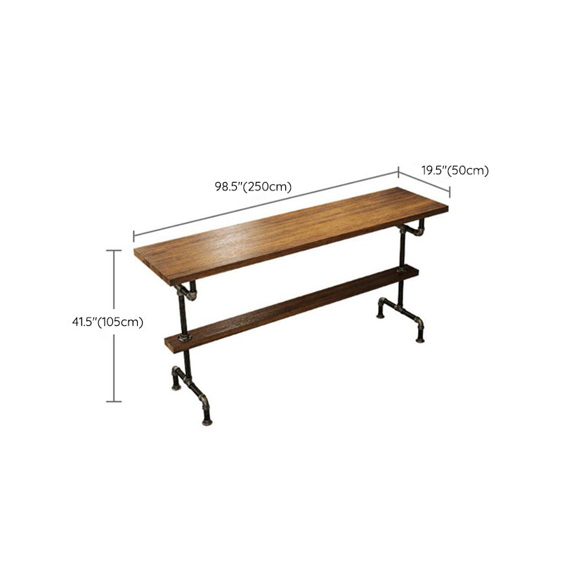 1/4/7 Pieces Counter Height Pub Set Industrial Wood Counter Set Clearhalo 'Bar Furniture' 'furn' 'furn_home_bar_bar_sets' 'Furniture' 'Home Bars & Bar Sets' 'home_bar_bar_sets' 'Kitchen & Dining Furniture' 6912522
