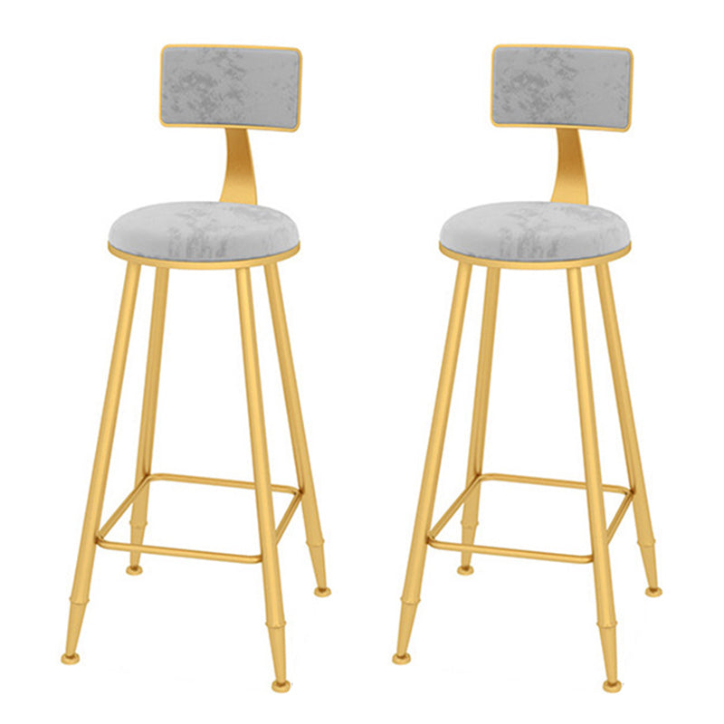 Faux Marble Counter Height Pub Set 1/2/3 Pieces Bar Stool and Table Set Grey 30"H Stools (Set of 2) Clearhalo 'Bar Furniture' 'furn' 'furn_home_bar_bar_sets' 'Furniture' 'Home Bars & Bar Sets' 'home_bar_bar_sets' 'Kitchen & Dining Furniture' 6912529