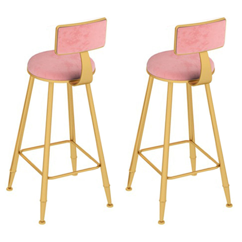 Faux Marble Counter Height Pub Set 1/2/3 Pieces Bar Stool and Table Set Pink 30"H Stools (Set of 2) Clearhalo 'Bar Furniture' 'furn' 'furn_home_bar_bar_sets' 'Furniture' 'Home Bars & Bar Sets' 'home_bar_bar_sets' 'Kitchen & Dining Furniture' 6912532