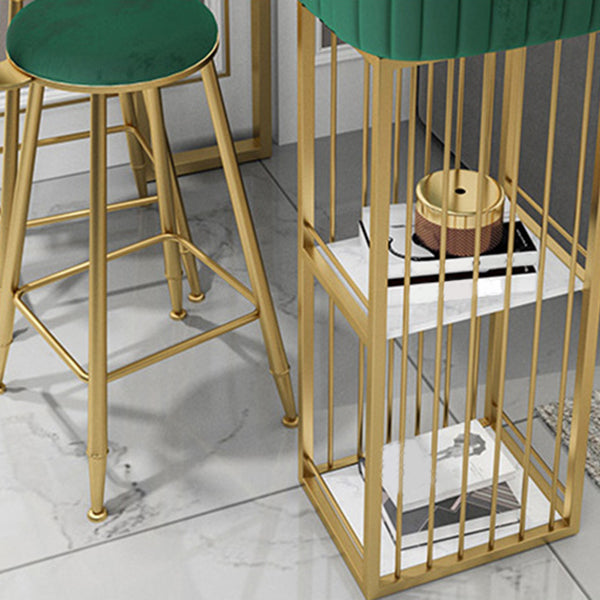 Faux Marble Counter Height Pub Set 1/2/3 Pieces Bar Stool and Table Set Clearhalo 'Bar Furniture' 'furn' 'furn_home_bar_bar_sets' 'Furniture' 'Home Bars & Bar Sets' 'home_bar_bar_sets' 'Kitchen & Dining Furniture' 6912535