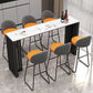Industrial 1/7 Pieces Bar Table Set Rectangle Stone Counter Table for Living Room Clearhalo 'Bar Furniture' 'furn' 'furn_home_bar_bar_sets' 'Furniture' 'Home Bars & Bar Sets' 'home_bar_bar_sets' 'Kitchen & Dining Furniture' 6912548