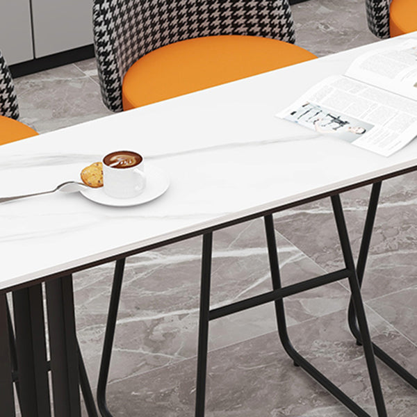 Industrial 1/7 Pieces Bar Table Set Rectangle Stone Counter Table for Living Room Clearhalo 'Bar Furniture' 'furn' 'furn_home_bar_bar_sets' 'Furniture' 'Home Bars & Bar Sets' 'home_bar_bar_sets' 'Kitchen & Dining Furniture' 6912549