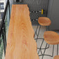 Modern Style Wood Bistro Bar Table Rectangle Metal Base Bar Table