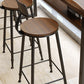 Wooden Bistro Bar Table Rectangle Metal Base Bar Table with Storage Clearhalo 'Bar Furniture' 'Bar Tables' 'bar_tables' 'furn' 'furn_bar_tables' 'Furniture' 'Kitchen & Dining Furniture' 6912743