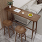 Modern Wooden Bistro Bar Table Rectangle Footrest Bar Table for Living Room Clearhalo 'Bar Furniture' 'Bar Tables' 'bar_tables' 'furn' 'furn_bar_tables' 'Furniture' 'Kitchen & Dining Furniture' 6912754