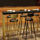Industrial Bistro Bar Table Rectangle Solid Wood Bar Table with Gold Frame Clearhalo 'Bar Furniture' 'Bar Tables' 'bar_tables' 'furn' 'furn_bar_tables' 'Furniture' 'Kitchen & Dining Furniture' 6912811