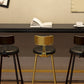Industrial Bistro Bar Table Rectangle Solid Wood Bar Table with Gold Frame Clearhalo 'Bar Furniture' 'Bar Tables' 'bar_tables' 'furn' 'furn_bar_tables' 'Furniture' 'Kitchen & Dining Furniture' 6912812