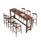 Modern Style Bistro Bar Table Rectangle Solid Wood Bar Table for Home Clearhalo 'Bar Furniture' 'Bar Tables' 'bar_tables' 'furn' 'furn_bar_tables' 'Furniture' 'Kitchen & Dining Furniture' 6912840