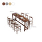 Modern Style Bistro Bar Table Rectangle Solid Wood Bar Table for Home Clearhalo 'Bar Furniture' 'Bar Tables' 'bar_tables' 'furn' 'furn_bar_tables' 'Furniture' 'Kitchen & Dining Furniture' 6912848
