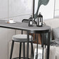 Modern Sintered Stone Bistro Bar Table Metal Base Bar Table with Storage for Home Clearhalo 'Bar Furniture' 'Bar Tables' 'bar_tables' 'furn' 'furn_bar_tables' 'Furniture' 'Kitchen & Dining Furniture' 6912869