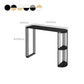 Modern Sintered Stone Bistro Bar Table Metal Base Bar Table with Storage for Home Clearhalo 'Bar Furniture' 'Bar Tables' 'bar_tables' 'furn' 'furn_bar_tables' 'Furniture' 'Kitchen & Dining Furniture' 6912874