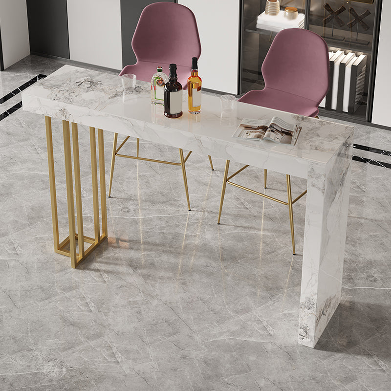 Gesinterde stenen bistro-bartafel Rechthoekige bartafel voor woonkamer