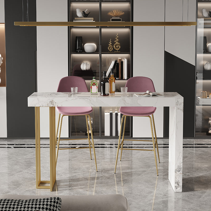 Gesinterde stenen bistro-bartafel Rechthoekige bartafel voor woonkamer