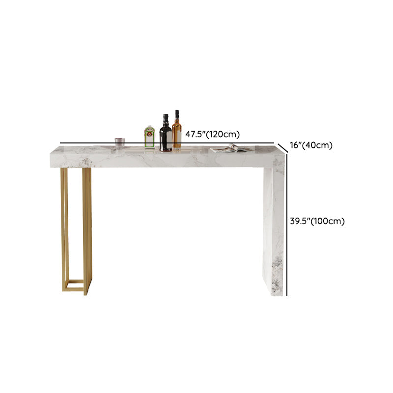 Gesinterde stenen bistro-bartafel Rechthoekige bartafel voor woonkamer