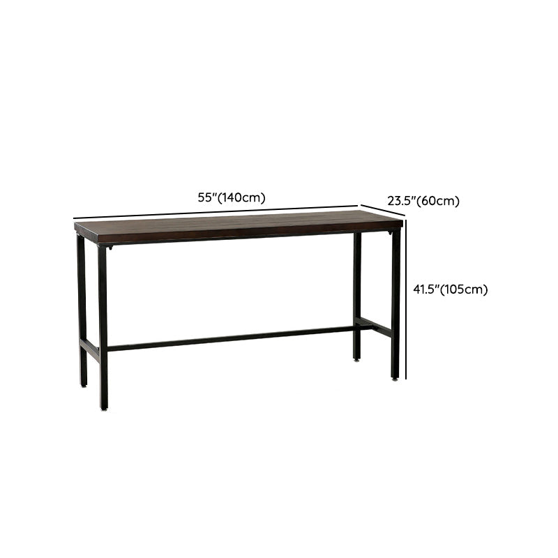 Modern Bar Height Table Solid Wood Bistro Bar Table for Patio Use Clearhalo 'Bar Furniture' 'Bar Tables' 'bar_tables' 'furn' 'furn_bar_tables' 'Furniture' 'Kitchen & Dining Furniture' 6913000