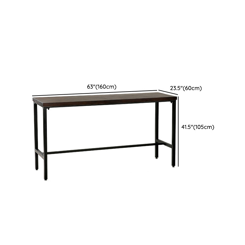 Modern Bar Height Table Solid Wood Bistro Bar Table for Patio Use Clearhalo 'Bar Furniture' 'Bar Tables' 'bar_tables' 'furn' 'furn_bar_tables' 'Furniture' 'Kitchen & Dining Furniture' 6913001