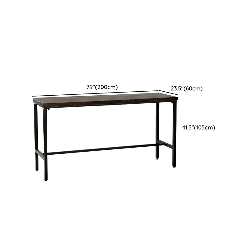 Modern Bar Height Table Solid Wood Bistro Bar Table for Patio Use Clearhalo 'Bar Furniture' 'Bar Tables' 'bar_tables' 'furn' 'furn_bar_tables' 'Furniture' 'Kitchen & Dining Furniture' 6913003