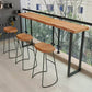 Rectangular Bar Height Table Industrial Style Bar Table with Sled Base Clearhalo 'Bar Furniture' 'Bar Tables' 'bar_tables' 'furn' 'furn_bar_tables' 'Furniture' 'Kitchen & Dining Furniture' 6913005