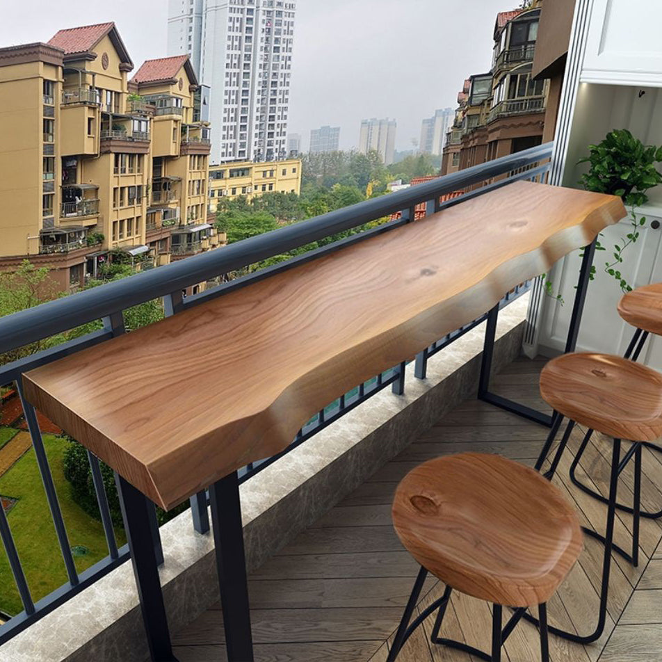 Rectangular Bar Height Table Industrial Style Bar Table with Sled Base Clearhalo 'Bar Furniture' 'Bar Tables' 'bar_tables' 'furn' 'furn_bar_tables' 'Furniture' 'Kitchen & Dining Furniture' 6913010