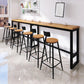 Rectangular Bar Height Table Industrial Style Bar Table with Trestle Base Clearhalo 'Bar Furniture' 'Bar Tables' 'bar_tables' 'furn' 'furn_bar_tables' 'Furniture' 'Kitchen & Dining Furniture' 6913040