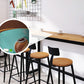 Rectangular Bar Height Table Industrial Style Bar Table with Trestle Base Clearhalo 'Bar Furniture' 'Bar Tables' 'bar_tables' 'furn' 'furn_bar_tables' 'Furniture' 'Kitchen & Dining Furniture' 6913047