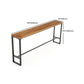 Table de bar industrielle à hauteur de table de pub en bois massif pour utilisation sur patio