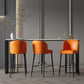Industrial Style Bar Table Stone Top Bistro Table with Black Base Clearhalo 'Bar Furniture' 'Bar Tables' 'bar_tables' 'furn' 'furn_bar_tables' 'Furniture' 'Kitchen & Dining Furniture' 6913076