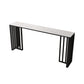 Industrial Style Bar Table Stone Top Bistro Table with Black Base White Without Chairs Clearhalo 'Bar Furniture' 'Bar Tables' 'bar_tables' 'furn' 'furn_bar_tables' 'Furniture' 'Kitchen & Dining Furniture' 6913078