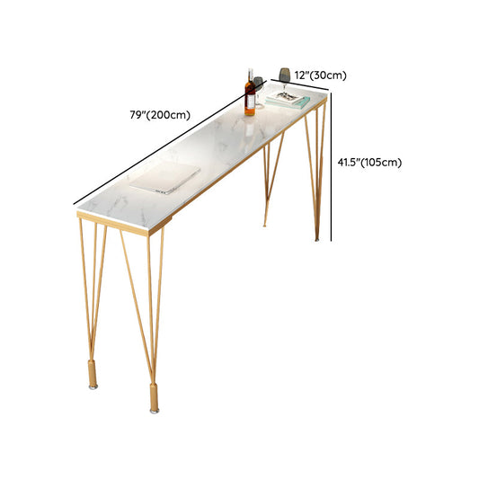 Moderner Stil Bistro Bar Tisch Rechteck Faux Marmor Bar Tisch für Zuhause