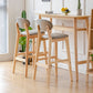 Modern Style Bistro Bar Table Rectangle Solid Wood Bar Table with Footrest Clearhalo 'Bar Furniture' 'Bar Tables' 'bar_tables' 'furn' 'furn_bar_tables' 'Furniture' 'Kitchen & Dining Furniture' 6913121