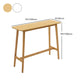 Modern Style Bistro Bar Table Rectangle Solid Wood Bar Table with Footrest Clearhalo 'Bar Furniture' 'Bar Tables' 'bar_tables' 'furn' 'furn_bar_tables' 'Furniture' 'Kitchen & Dining Furniture' 6913134