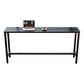 Industrial Bar-height Table Stone Top Pub Table with Black Base Clearhalo 'Bar Furniture' 'Bar Tables' 'bar_tables' 'furn' 'furn_bar_tables' 'Furniture' 'Kitchen & Dining Furniture' 6913184