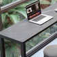 Industrial Bar-height Table Stone Top Pub Table with Black Base Clearhalo 'Bar Furniture' 'Bar Tables' 'bar_tables' 'furn' 'furn_bar_tables' 'Furniture' 'Kitchen & Dining Furniture' 6913185