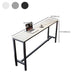 Industrial Bar-height Table Stone Top Pub Table with Black Base Clearhalo 'Bar Furniture' 'Bar Tables' 'bar_tables' 'furn' 'furn_bar_tables' 'Furniture' 'Kitchen & Dining Furniture' 6913189