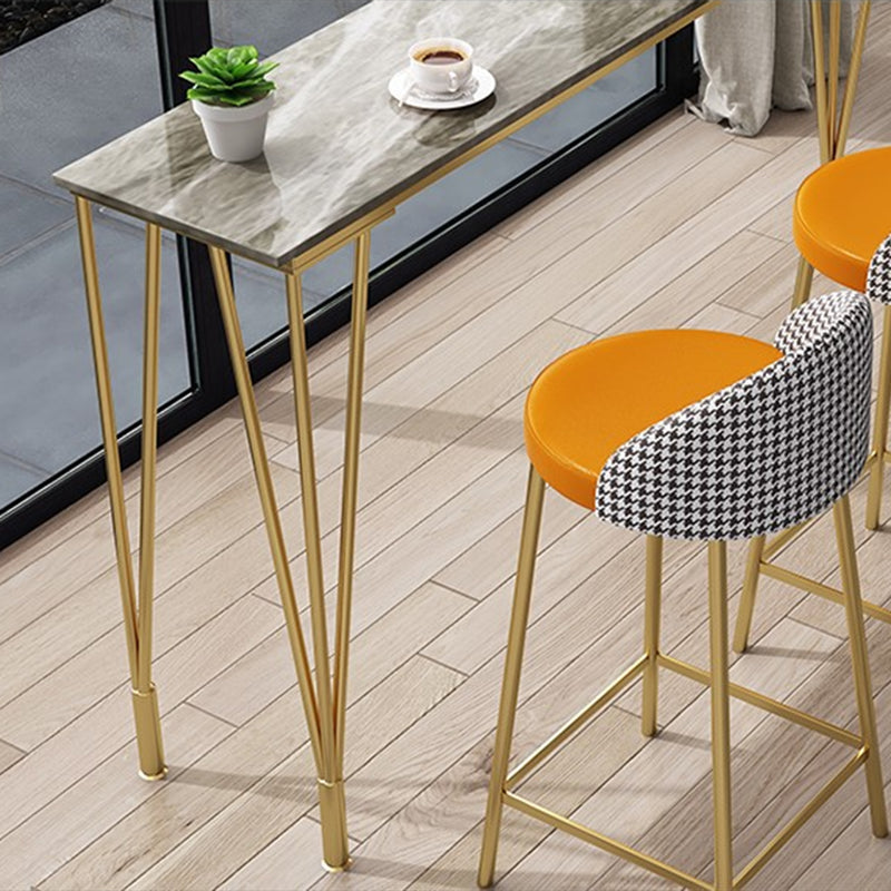 Tavolo da altezza della barra industriale tavolo da pub top con 4 gambe metalliche