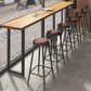 Industrial Style Bar Table Solid Wood Rectangle Bistro Bar Desk Clearhalo 'Bar Furniture' 'Bar Tables' 'bar_tables' 'furn' 'furn_bar_tables' 'Furniture' 'Kitchen & Dining Furniture' 6913269