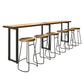Industrial Style Bar Table Solid Wood Rectangle Bistro Bar Desk Clearhalo 'Bar Furniture' 'Bar Tables' 'bar_tables' 'furn' 'furn_bar_tables' 'Furniture' 'Kitchen & Dining Furniture' 6913272