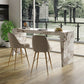 Modern Style Rectangle Bar Table Stone Fixed Bistro Bar Desk for Living Room Clearhalo 'Bar Furniture' 'Bar Tables' 'bar_tables' 'furn' 'furn_bar_tables' 'Furniture' 'Kitchen & Dining Furniture' 6913279