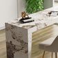 Modern Style Rectangle Bar Table Stone Fixed Bistro Bar Desk for Living Room Clearhalo 'Bar Furniture' 'Bar Tables' 'bar_tables' 'furn' 'furn_bar_tables' 'Furniture' 'Kitchen & Dining Furniture' 6913283