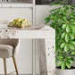 Modern Style Rectangle Bar Table Stone Fixed Bistro Bar Desk for Living Room Clearhalo 'Bar Furniture' 'Bar Tables' 'bar_tables' 'furn' 'furn_bar_tables' 'Furniture' 'Kitchen & Dining Furniture' 6913284