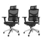Modern Chair Removable Arms Adjustable Seat Height Office Chair with Breathable Back
