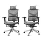 Modern Chair Removable Arms Adjustable Seat Height Office Chair with Breathable Back