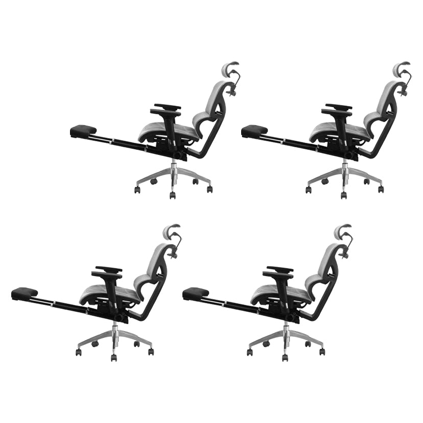 Modern Chair Removable Arms Adjustable Seat Height Office Chair with Breathable Back