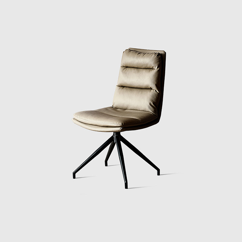 Contemporain sans bras chaise de chaise de bureau en cuir pour le bureau