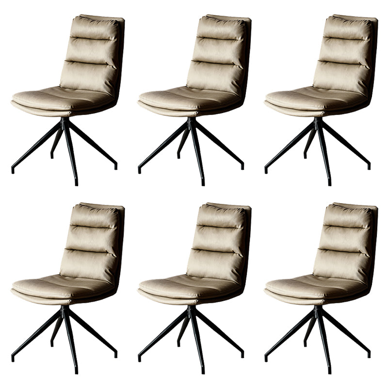 Contemporain sans bras chaise de chaise de bureau en cuir pour le bureau